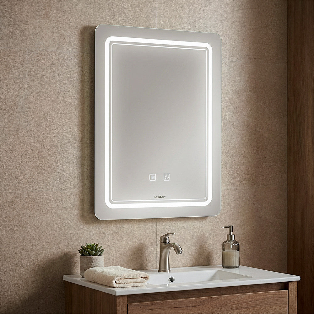 Oglindă video cu iluminare LED Imagine secundară a produsului