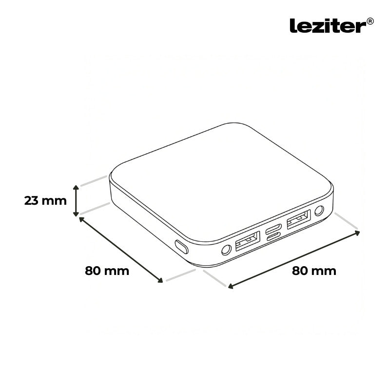 Powerbank 20000 mAH 2A 10W fekete Másodlagos kép